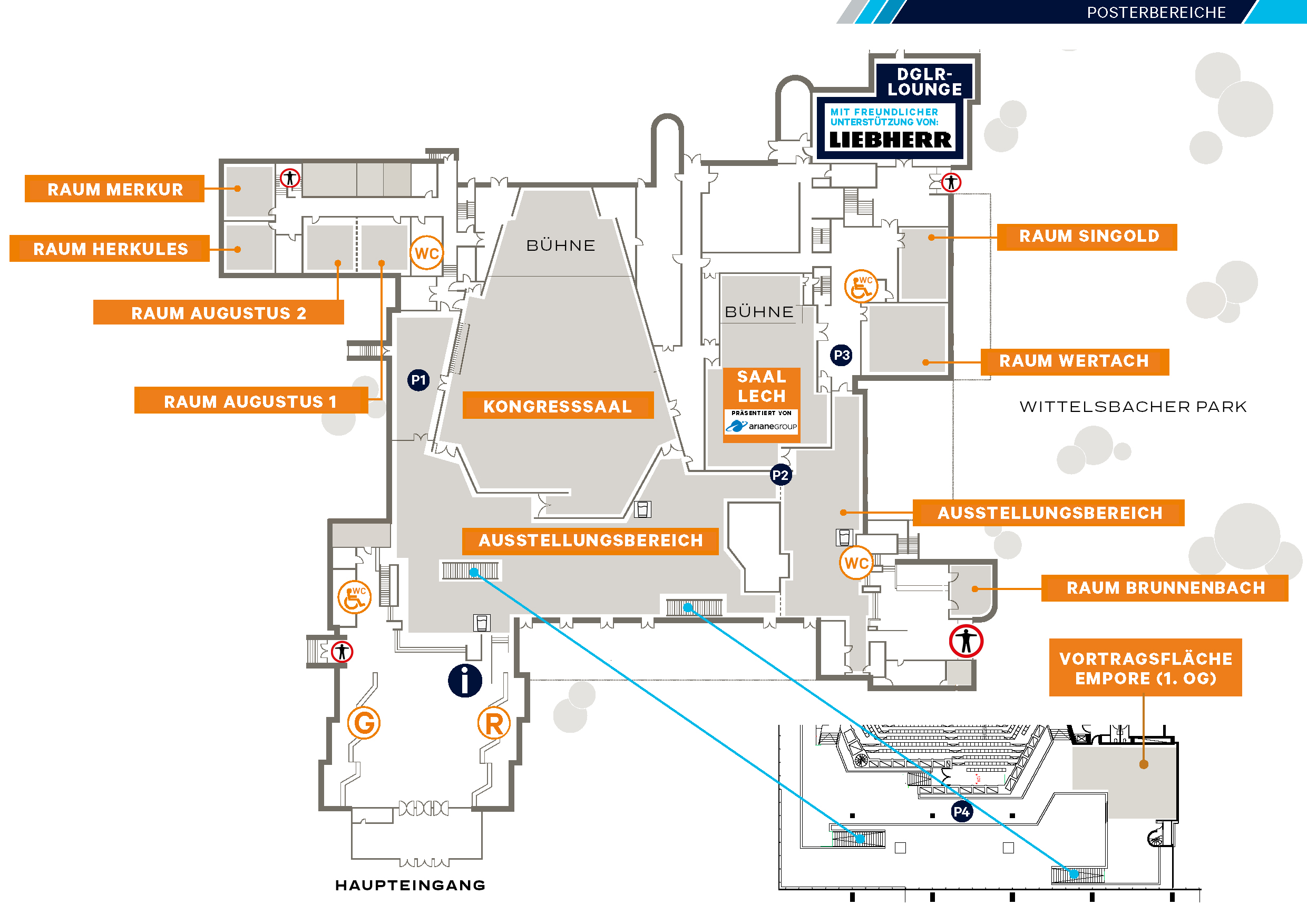 Lageplan Posterbereiche